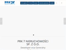 Tablet Screenshot of prk7nieruchomosci.com.pl